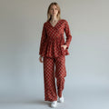 Red Mango Motif Co-Ord Set for Women