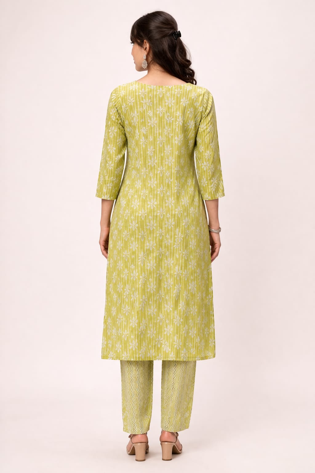 Lime grace kurta set